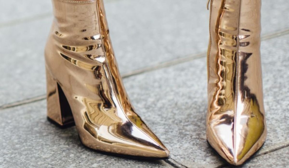 metallic shoes