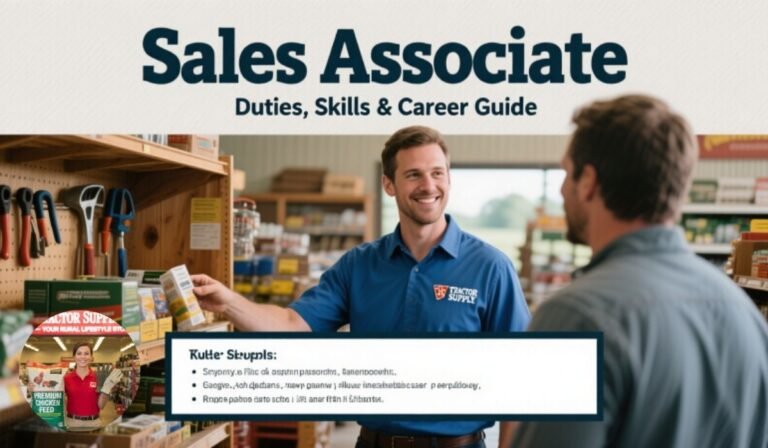 tractor supply sales associate job description