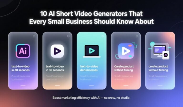 10 AI Short Video Generators That Every Small Business Should Know About