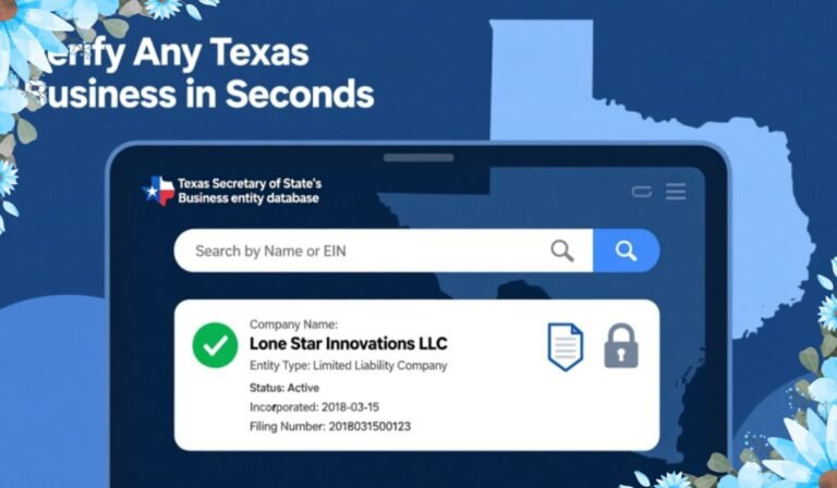 Texas Business Entity Search: How to Find and Verify a Company in Texas texas business entity search